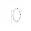 Roberto Coin 18K White Gold Perfect Hoop Earrings