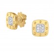 Roberto Coin 18K Yellow Gold Diamond Pois Moi Earrings