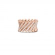 Roberto Coin 18K Rose Gold Diamond Domino Ring