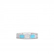 Roberto Coin 18K White Gold Turquoise Diamond Mosaic Ring