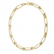 Roberto Coin 18K Yellow Gold Alt Rectangular/Round Link Chain Necklace