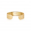 Florentine Finish 18k Yellow Gold Thin CFF Cuff