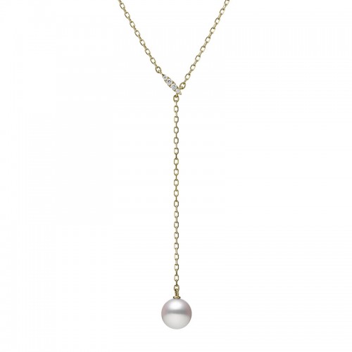 Mikimoto Akoya Pearl Lariat Drop Necklace