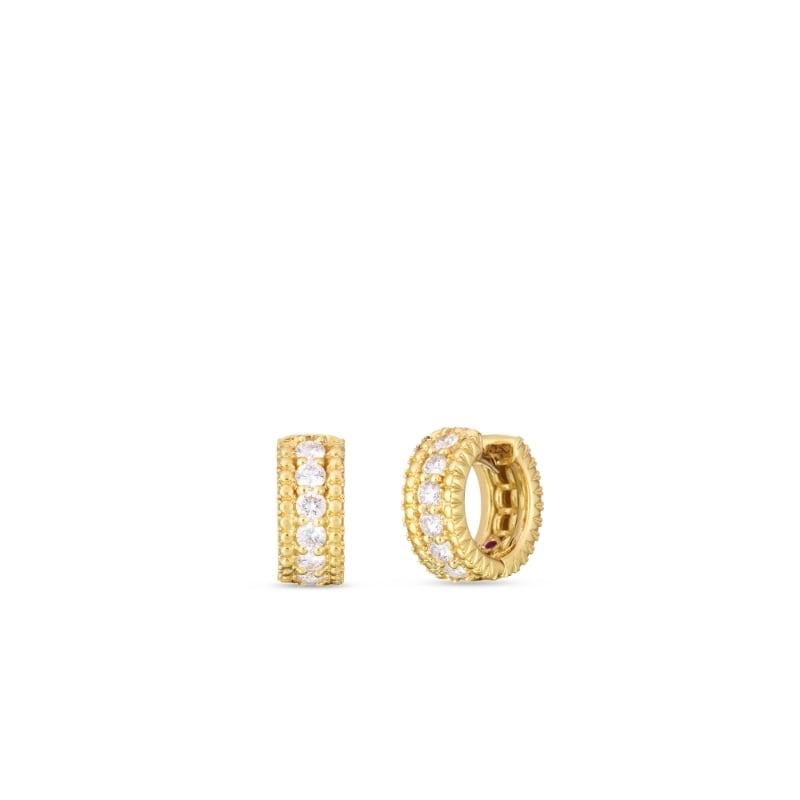 Roberto Coin 18K Yellow Gold Diamond Siena Earrings