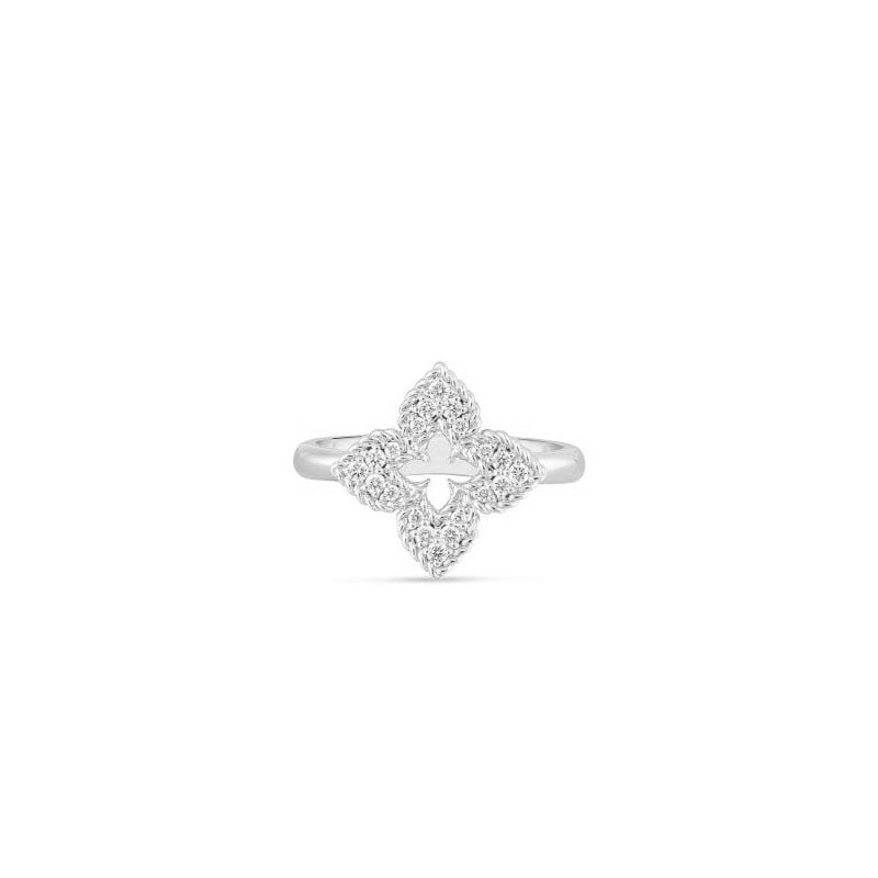 Roberto Coin 18K White Gold Diamond Venetian Princess Ring