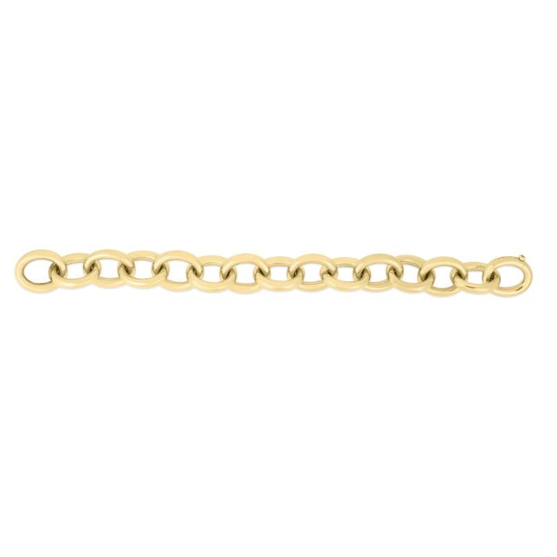 Roberto Coin 18K Yellow Gold Bold Round Rolo Link Bracelet