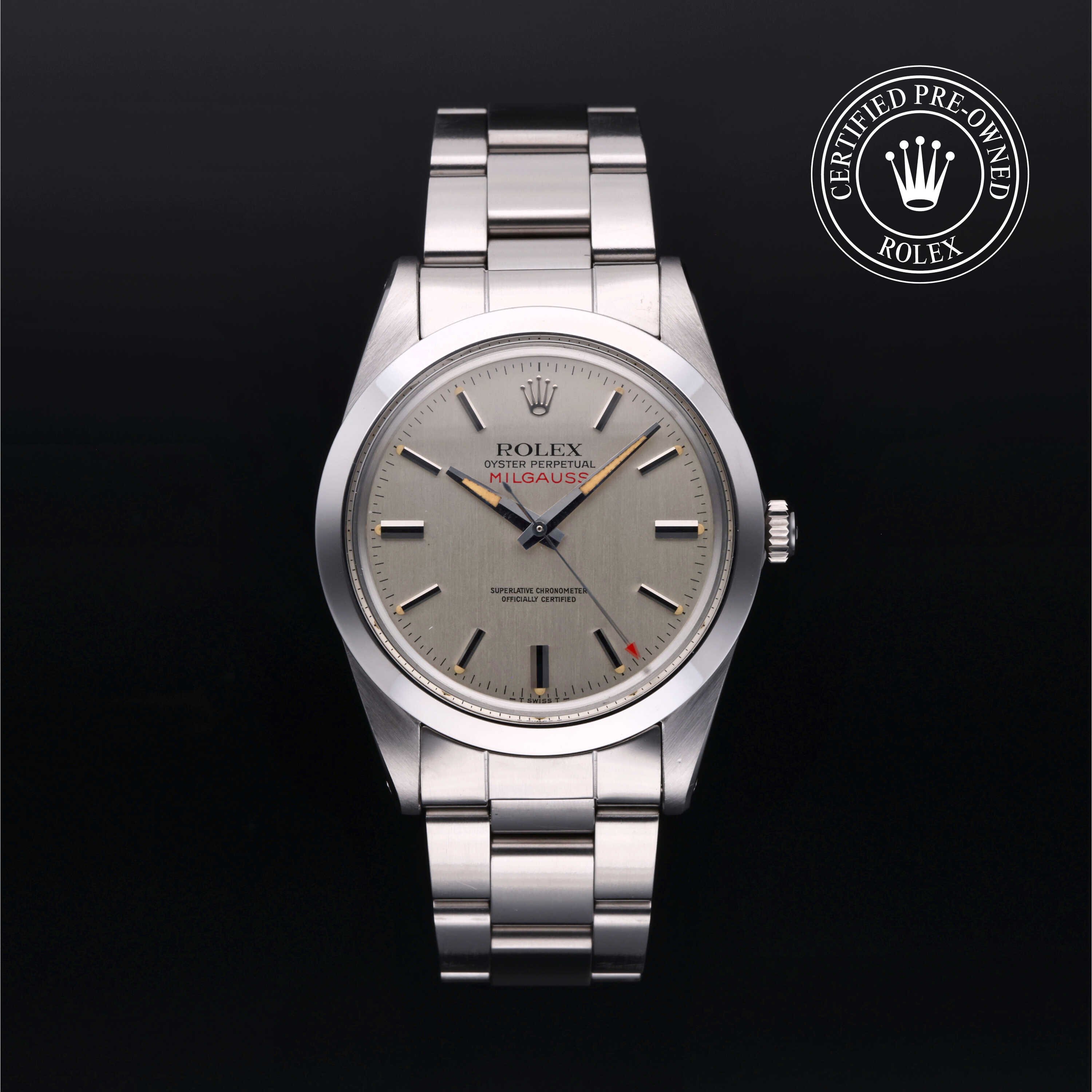 Rolex Certified Pre Owned Oyster Perpetual Milgauss 38mm in Oystersteel 1019 0 Fourtane