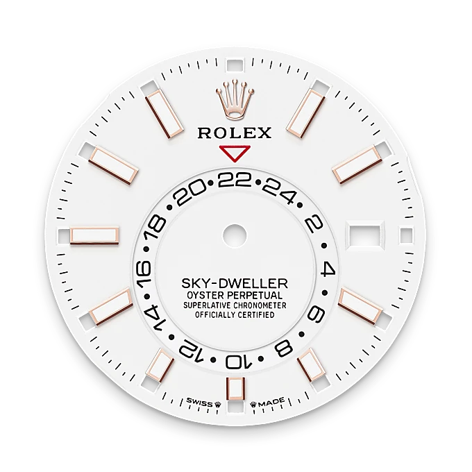 Intense white dial